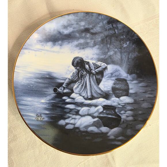 Vintage American Blues Plate Collection by Perillo Winter, Spring Summer Autumn - Picture 7 of 8